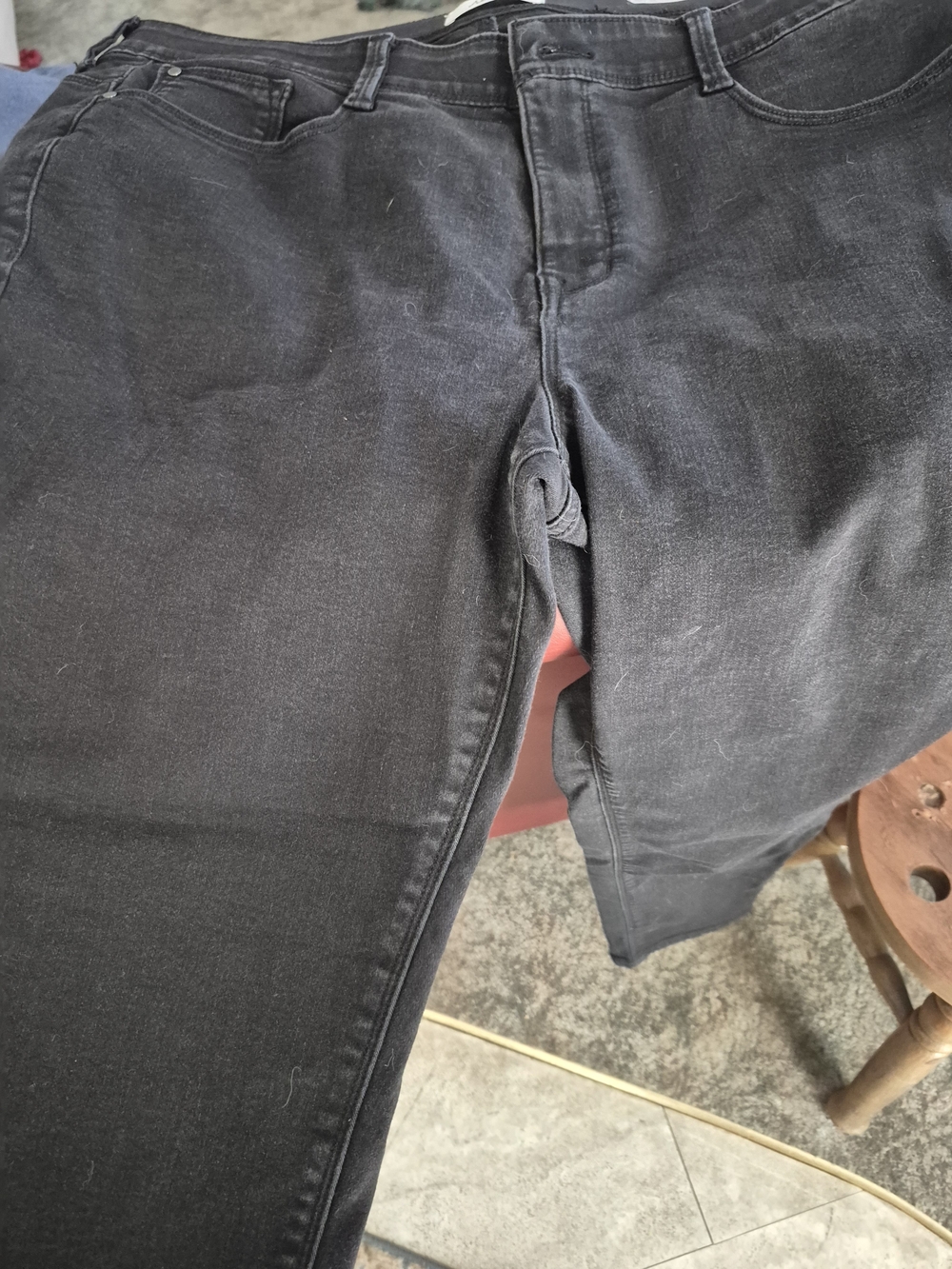 Angels Womans Black Jeans- Slim Casual Fit